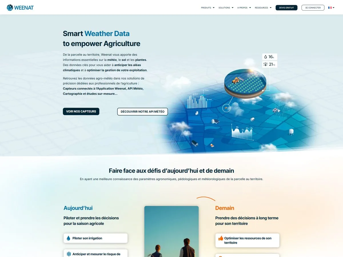 Aperçu du site Weenat