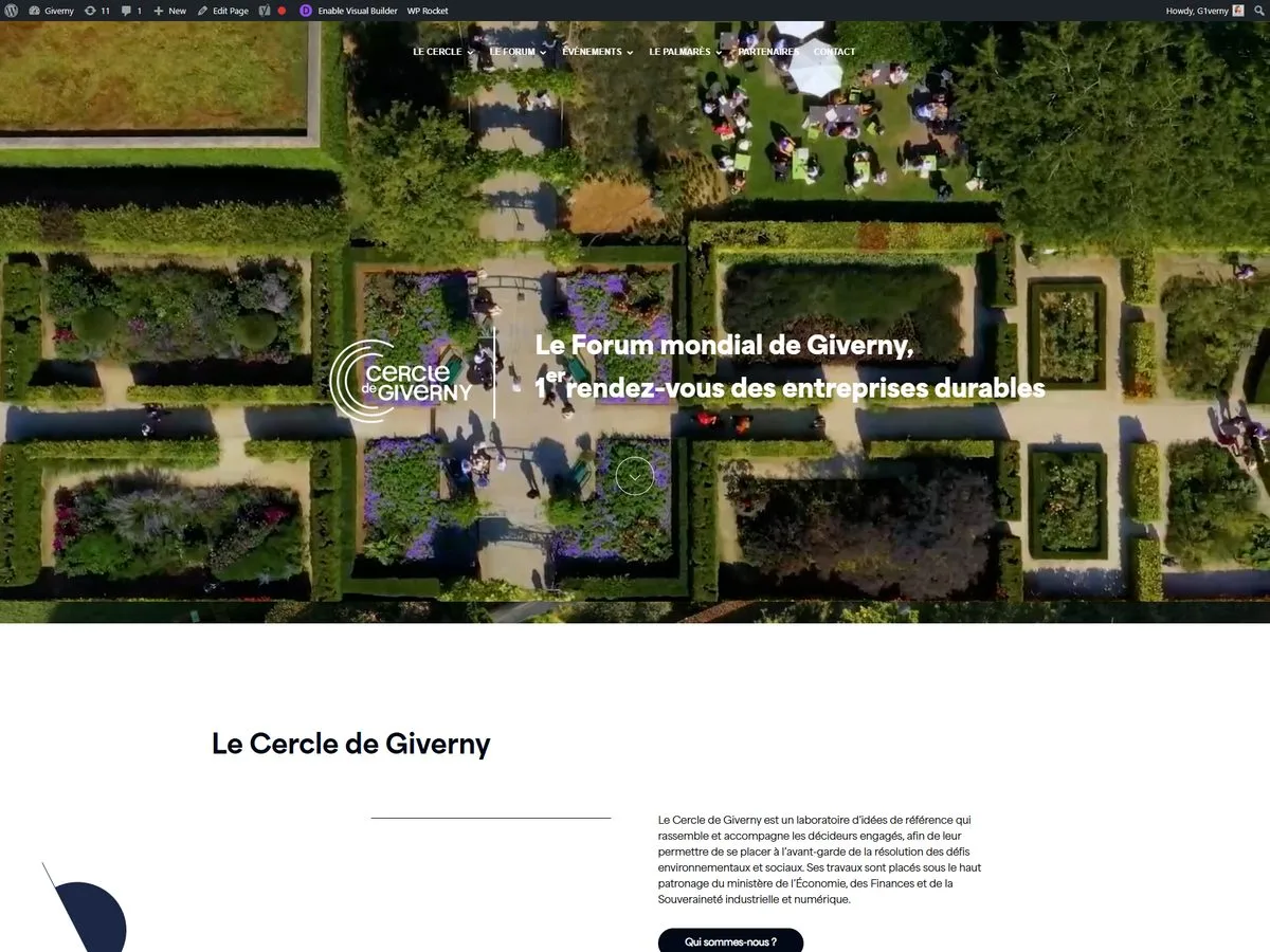 Aperçu du site Le Cercle de Giverny