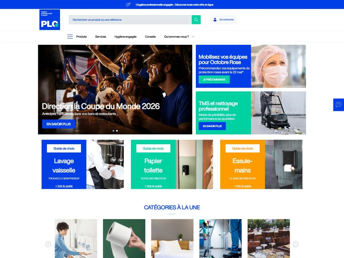 Aperçu du site Groupe PLG