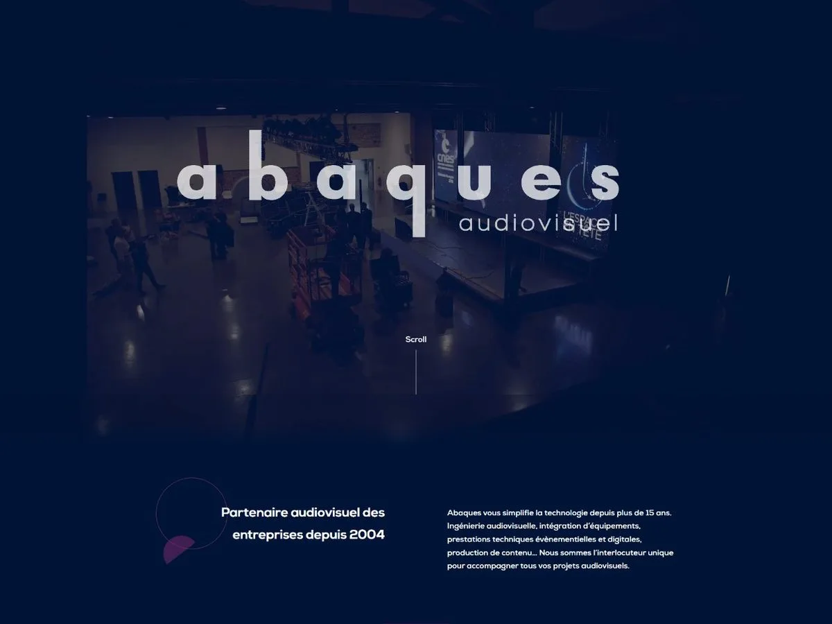 Aperçu du site Abaques Audiovisuel